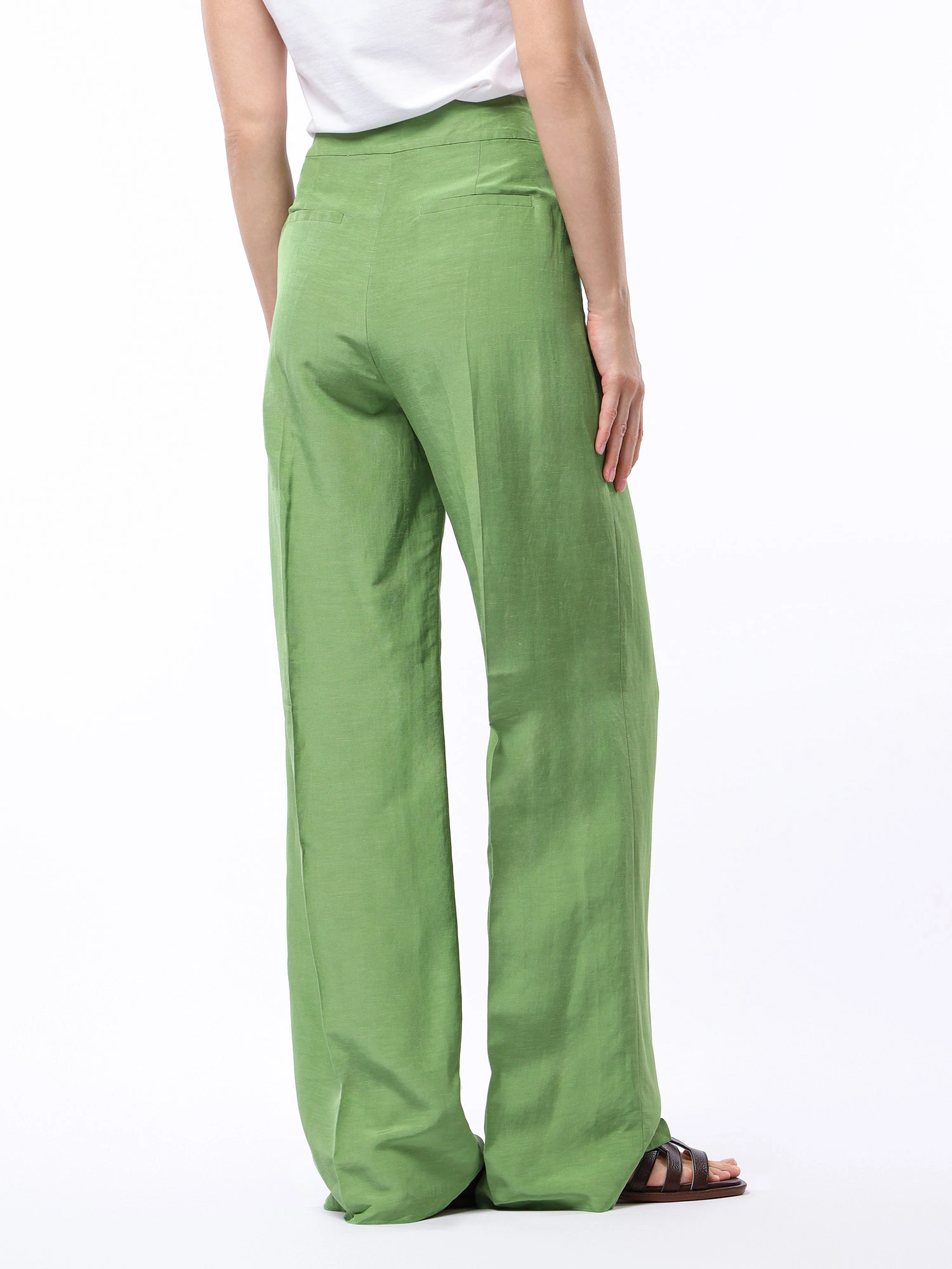 Брюки из смесовой вискозы свободного кроя